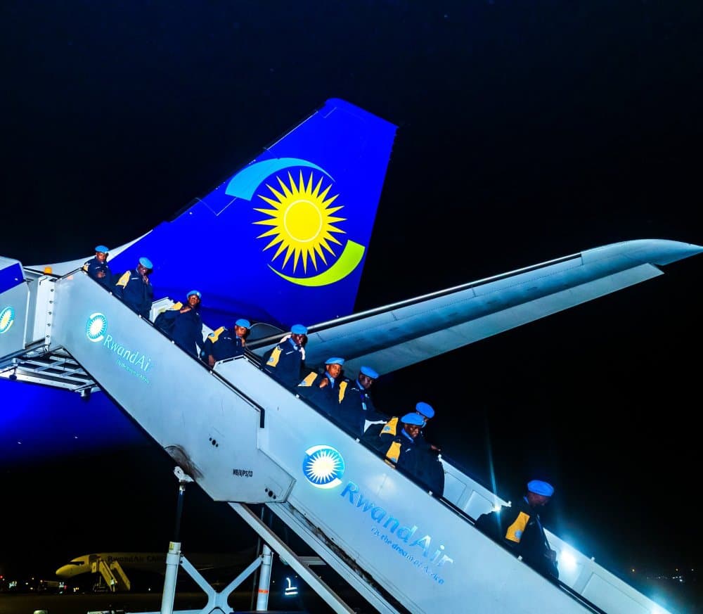 U Rwanda rwasimburanyije abapolisi mu butumwa bwo kubungabunga amahoro muri Centrafrique